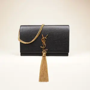Pre-owned YSL Calfskin Crossbody Bags SAINT LAURENT Kate Tassel Embellished Crossbody Bag