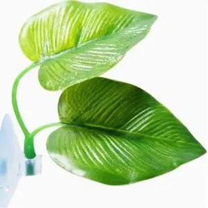Betta Fish Leaf Pad With Suction Cup Fish Hammock Aquarium Fish Tank Decoration X 3