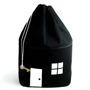 Toy Storage Bag Canvas Bundle Pocket, Kids Room Decor Organizer Hanging Bag, Home Storage Essentials