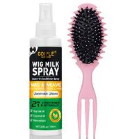 wig milk spray with brush (Pink)