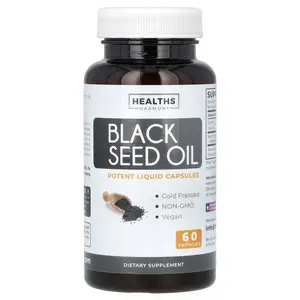 Healths Harmony Black Seed Oil, 60 Capsules (500 mg per Capsule)