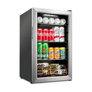 Ivation 101 Can Stainless Steel Mini Refrigerator