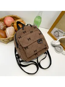 Student Simple Lightweight Fashion Versatile Backpack, Large Capacity Travel Mini Shoulder Bag, Stylish and Practical School Bag