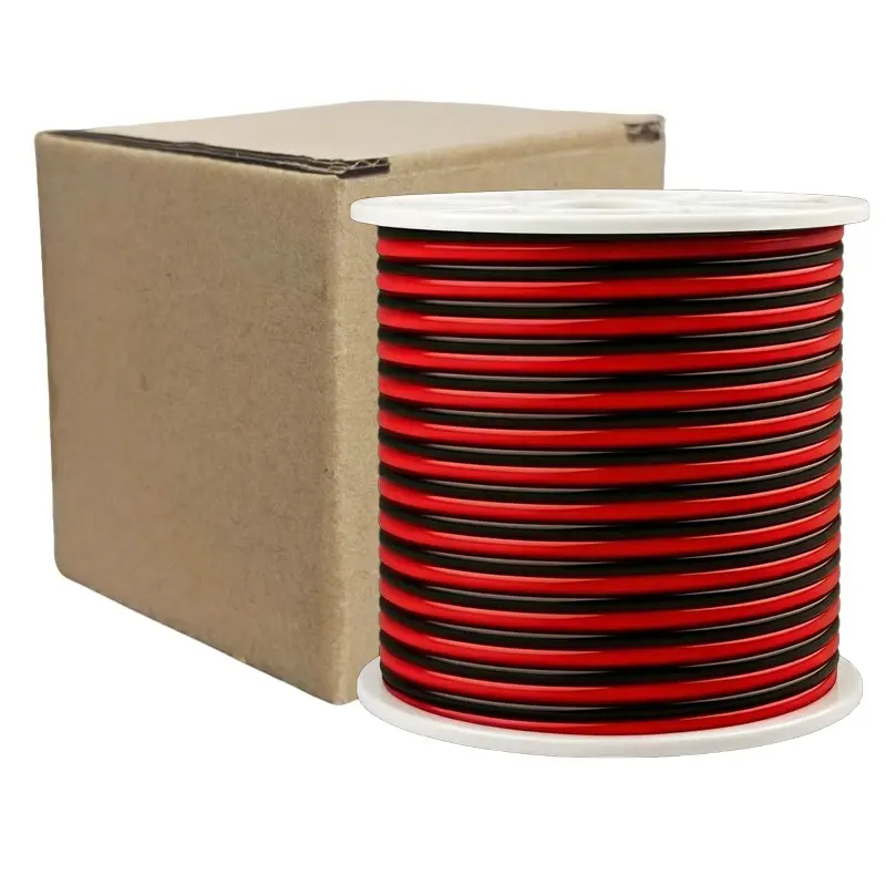 1 Box 16-30 AWG PVC tinned copper Electrical Wire Kit, Red Black Color double parallel wire, Tinned Copper wire,12V/24V/36V, Low Voltage Wire,For DIY Projects,LED Wire,Home Electrical,Power Wiring,electronic equipment，Car Speaker Wire