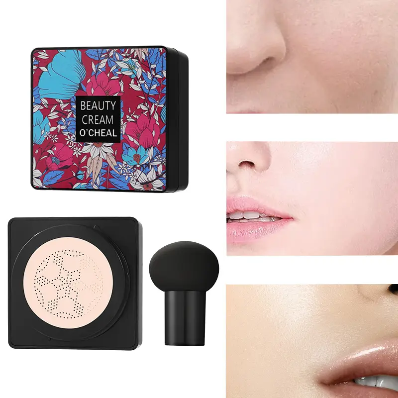 Long Lasting Cushion Foundation, Cream Cushion, Delicate Fit Texture, Full Coverage Concealer, Natural Even Skin Tone with Long Lasting Makeup Effect