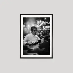 Anthony Bourdain Print Poster No Frame, Photography Prints, Head Chef, Cooking Poster, Kitchen Prints, Black and White Wall Art, Home Decor