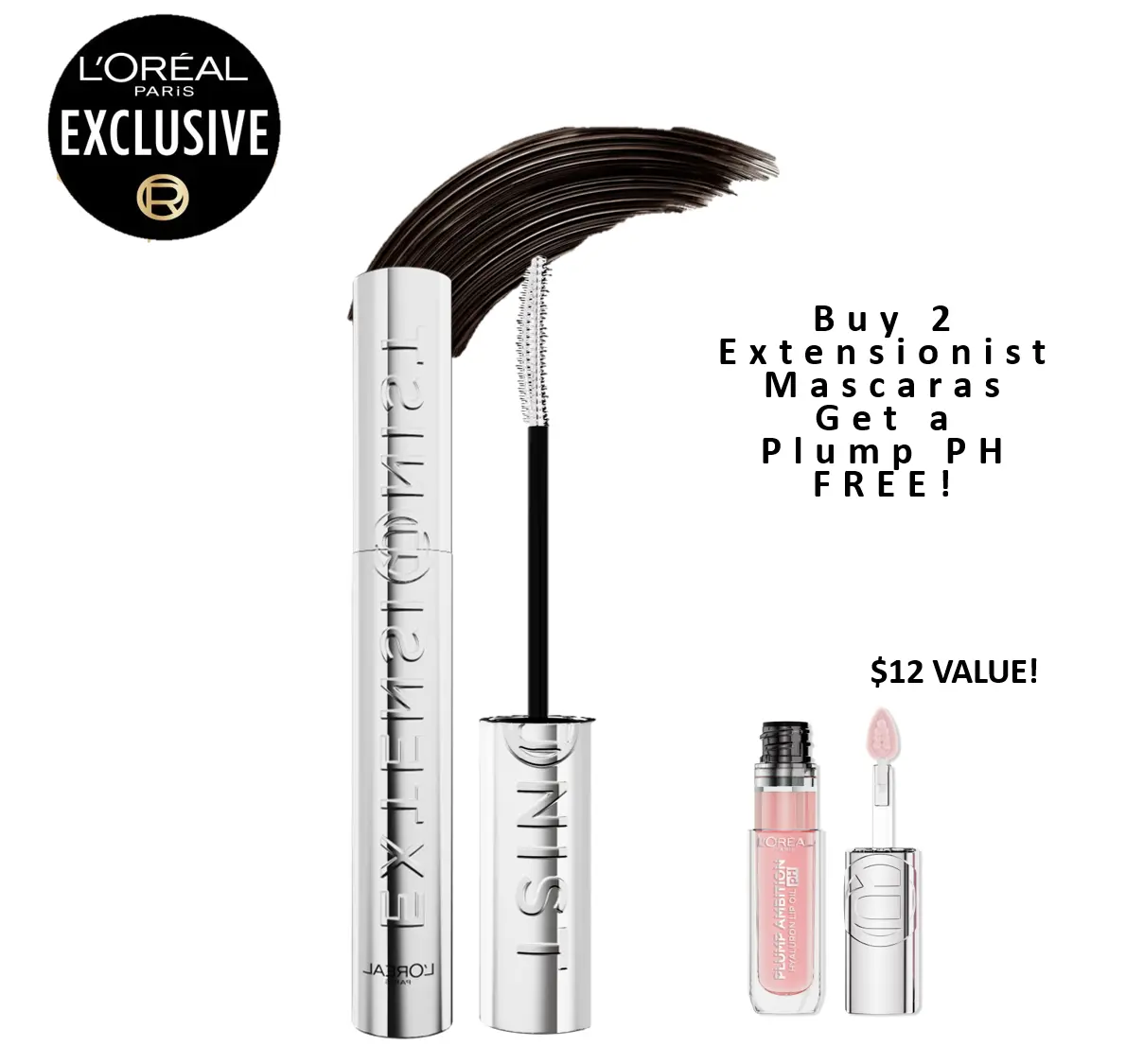 Extensionist Mascara, Lengthen and Curl Lashes to a New Level, L'Oreal Paris Extensionist Mascara, Lengthen and Curl Lashes to a New Level, L'Oreal Paris