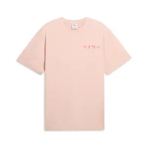 PUMA Mens Graphics Recovery Graphic Crew Neck Short Sleeve Casual Tops Casual - Pink