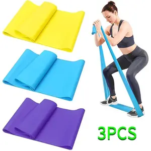 Resistance Bands for Working Out Exercise Bands Physical Therapy Outdoor Fitness Training Pilates Home Gym Stretch Elastic Band 3PCS Yoga Stretching Rope Workout Accessories