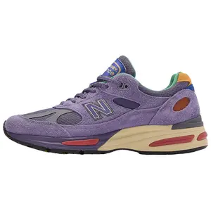 Salehe Bembury x New Balance NB 991 V2 Low-Top Running Shoes for Men and Women in Purple with Soft, Durable, Breathable, and Supportive Features Trending Shoes, House White Official Shoes to Get / Maison Mihara