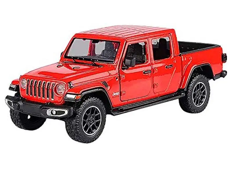 2021 Jeep Gladiator Overland - Red Closed Top (Timeless Legends) Diecast 1:27 Scale Model - Motormax 79365RD