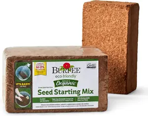 Burpee Organic Coconut Coir Concentrated Seed Starting Mix, 16 Quart