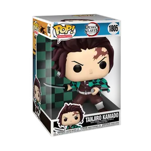 Funko Pop! Demon Slayer Tanjiro Kamado Jumbo Vinyl Figure 10 Inch Collectible Model 1805 Brand New