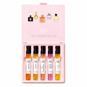 Pys Women's 5-Piece 10ML Summer Romantic Fragrance Gift Set - Vanilla Caramel Amber Fruit Scent Spray, Mini Perfumes, Perfect Birthday & Anniversary Gift for Her