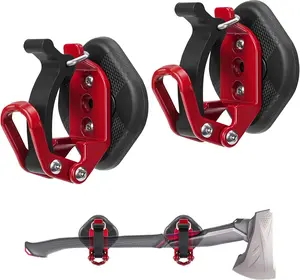 2 Pack Magnetic Shovel Holder for Truck, No-Drill Heavy Duty Axe Mount Quick Release Bracket for Roof Rack, Metal Rubber Clamp for Garage, RV, Trailer, Cruise, ATV Storage