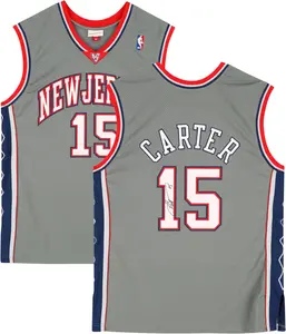 Vince Carter New Jersey Nets Autographed Gray Mitchell & Ness 2004-2005 Authentic Jersey - Fanatics Authentic Certified