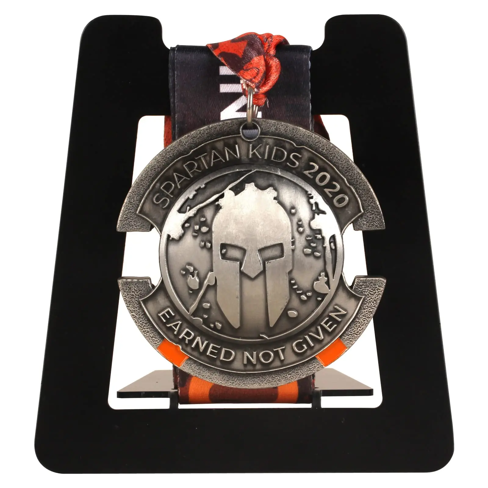 Medal Holder Display Rack In Black  Single Hanger Tabletop Frame For Runners Marathon Soccer Football Gymnastics Sports Ribbons Badges Awards Insignia