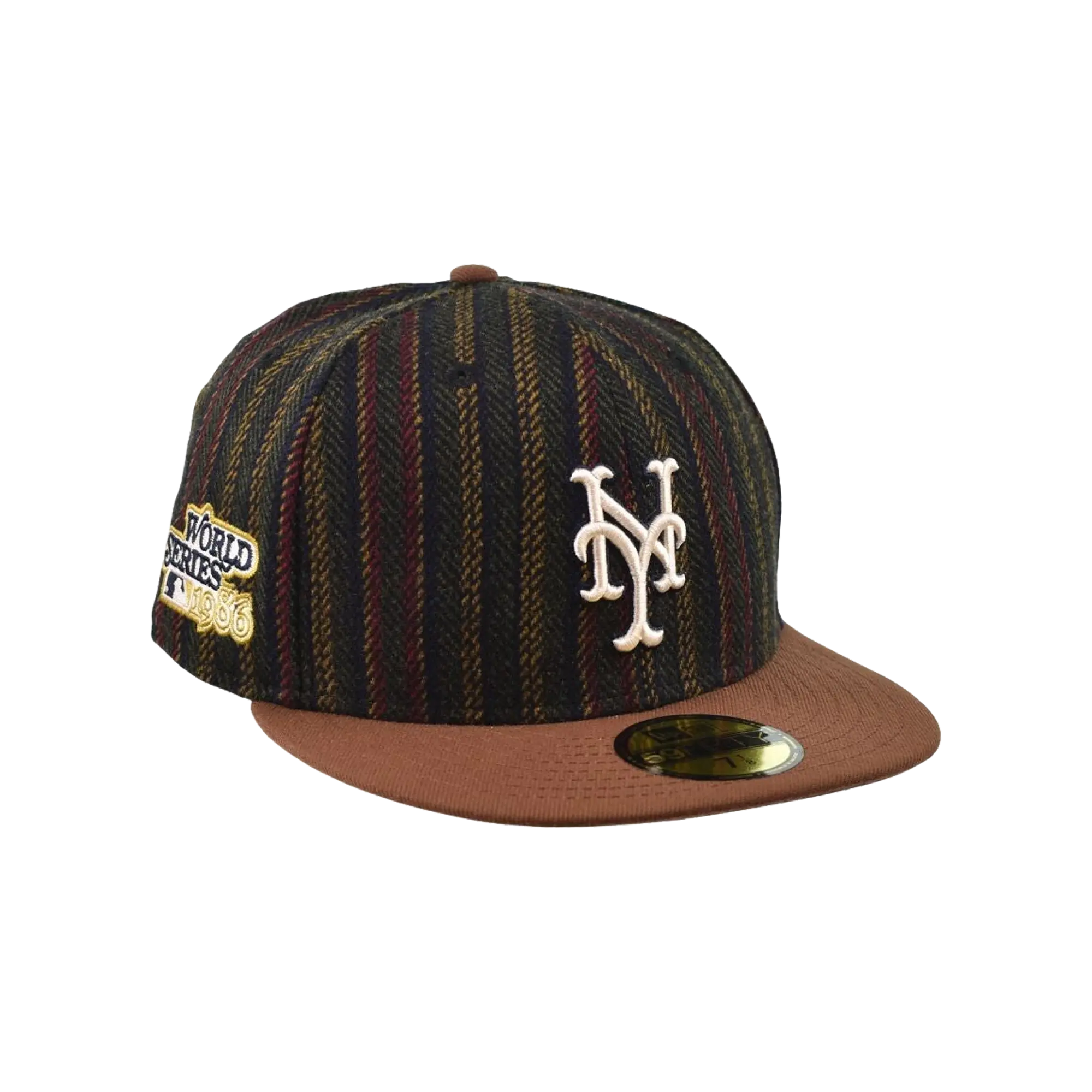 59FIFTY New York Mets Herringbone 2-Tone Fitted Hat "Brown" 60586699