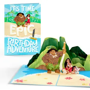 Disney's Moana 2 Epic Birthday Pop-Up Card