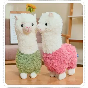 Cute Fabric Llama Stuffed Animal, 11.8in Alpaca Plush Toy for Kids, Christmas Valentine's Day Selfie Prop Accessory