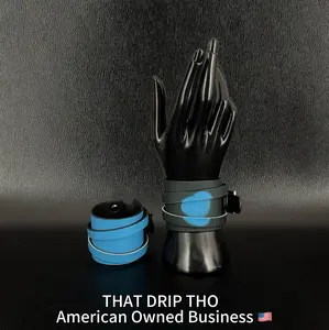 ThatDripTho Charcoal to Blue Color-Changing Leather Dual-Wear Bracelet for Women and Men, Unisex Adjustable Leather Bracelet for Couples, BF, GF, Gothic-Inspired Brat Accessories for Daily Wear, Gifts for Birthday, Valentines, Couple Plays