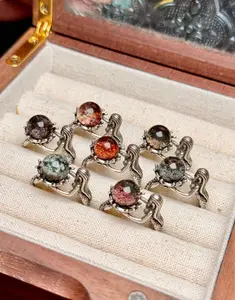 Selina(7840)gc.S925 Garden quartz  Mermaid ring