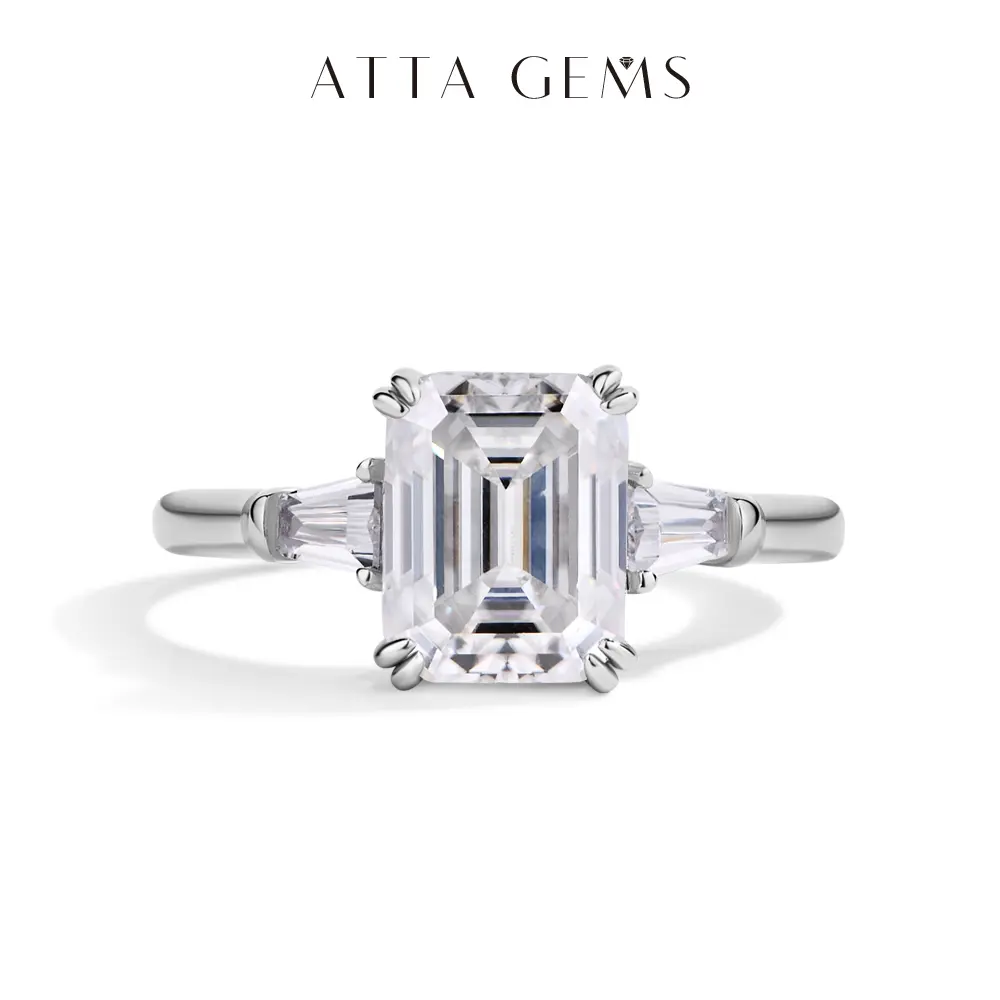 3.0CT D Color VVS1 Synthetic Moissanite Solitaire Ring - Unisex Diamond Alternative Engagement Ring, Anniversary Gift for Classy Outfits, R146