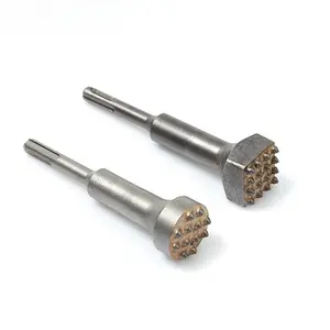 12/16Teeth SDS PLUS Shank Electric Hammer Carbide Chisel Drill Bit For Gouging The Surface Of Concrete Cement Wall Slab Viaduct