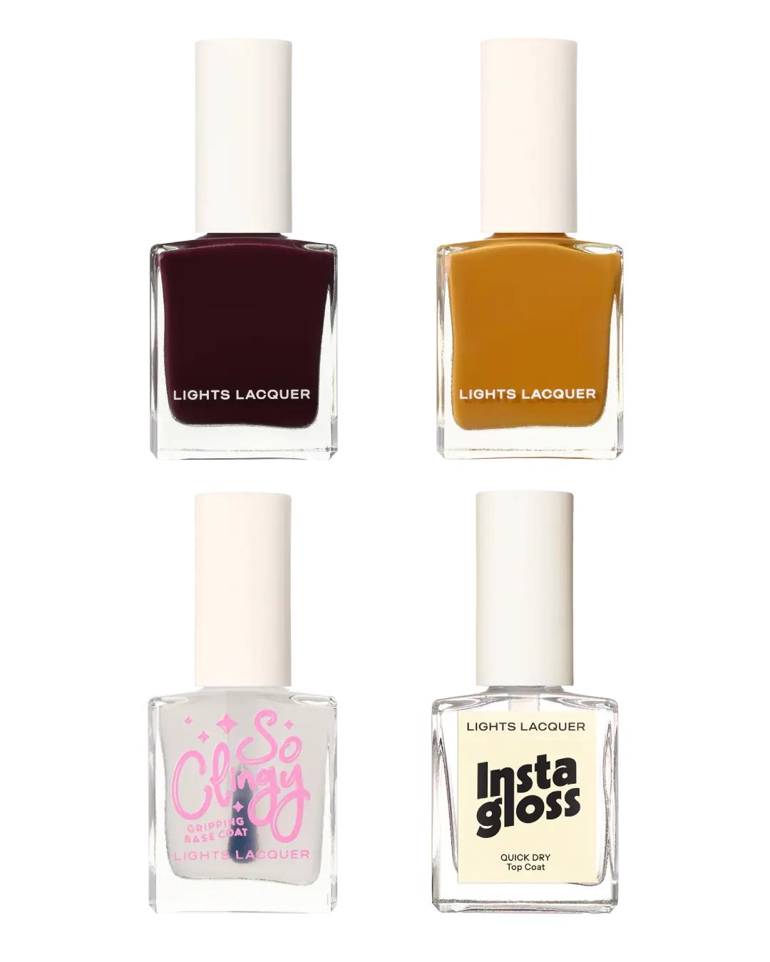 Quick Drying Caramel & Blackberry Mani Set