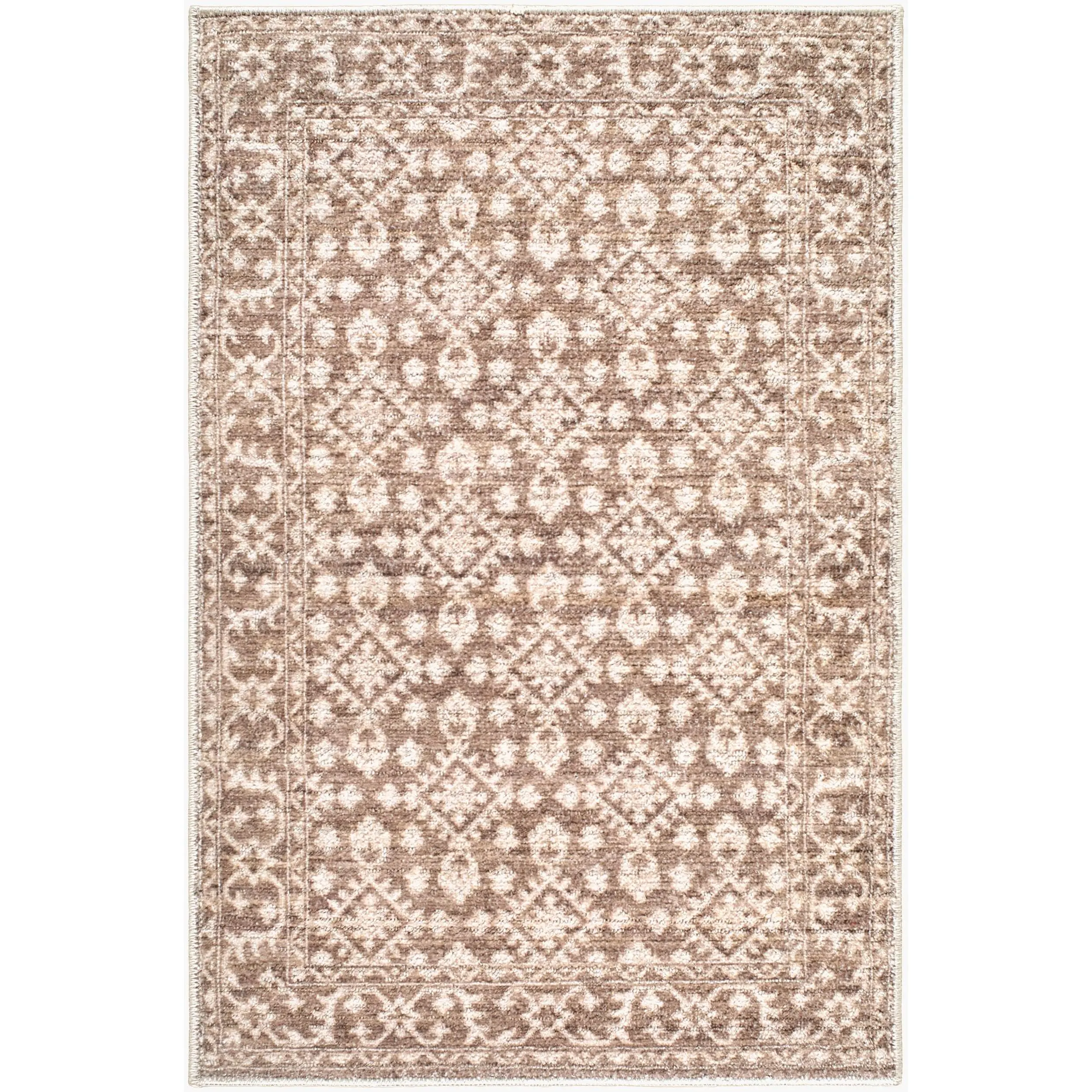 Aram Geometric Indoor Machine-Woven Area Rug - Nabela Noor Home x LIVABLISS NBAR-2307 Collection, Scandinavian Style with Geometric Motifs, for Room Decor & House Decor