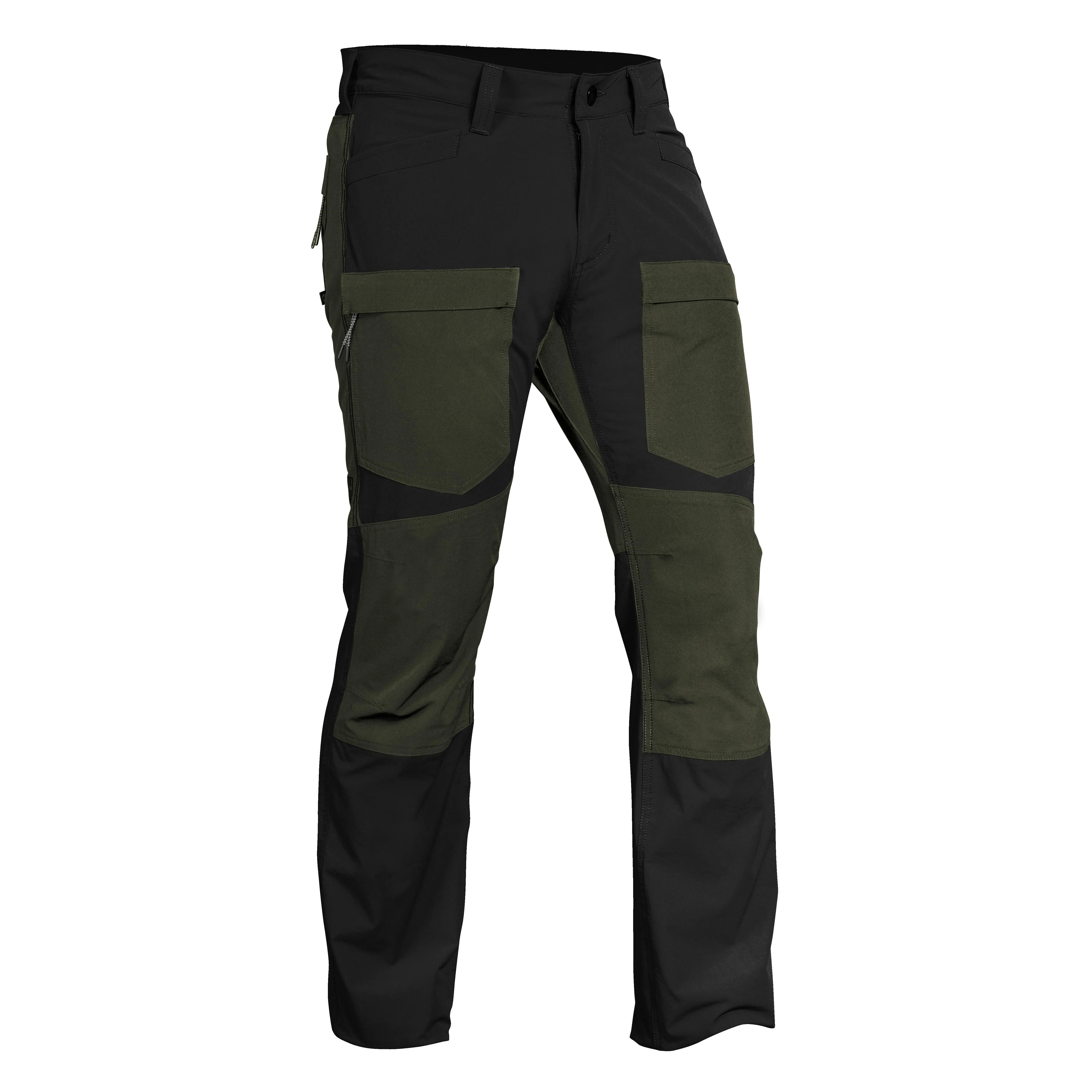 Howitzer Men's Scout Slim Straight Mid Waist Pants, Plain All-Season Wrinkle-Resistant Nylon Fabric with Pockets for Outdoors, Menswear