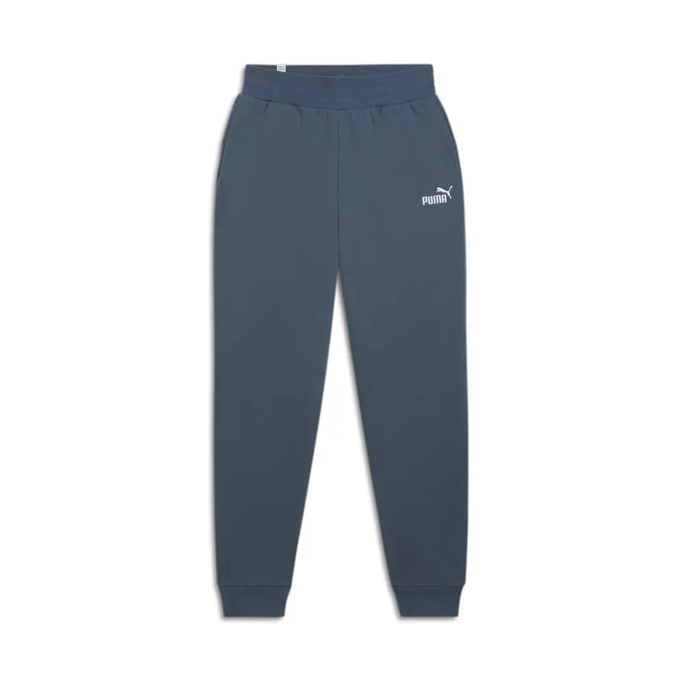 PUMA Womens Essentials Embroidered High Waist Sweatpants Casual - Blue