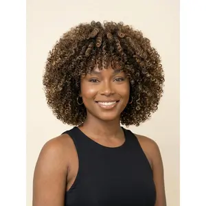The Zuri — Curly Wig with Bangs