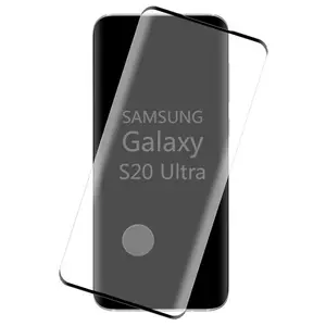 Tempered Glass for Galaxy S20 Ultra, Full Size 3D Curved 9H Hard Screen Guard Protector Crack Saver for Samsung Galaxy S20 Ultra