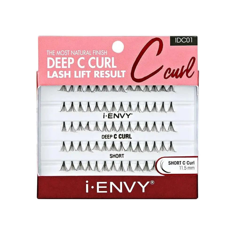 Individual Lash Extensions, Premium Kiss-Style Deep C Curl for a Natural Lash Lift, Creates a Polished, Lifted Look, Cosmetic, Eyelash Extensions, Adults