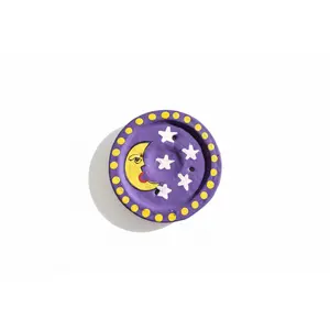 Hand Painted Terracotta Cone & Stick Incense Burner – 4" Diameter | Design Varies