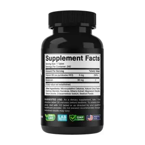 Vitabod Melatonin 30 mg with Vitamin B6 – 240 Fast Dissolve Tablets High-Potency Sleep Support – Drug-Free, Natural Citrus Flavor – Vegetarian, Non-GMO, Gluten-Free
