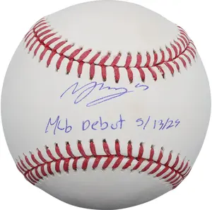 Moises Ballesteros Chicago Cubs Autpgraphed Baseball with "MLB Debut 5/13/25" Inscription - Fanatics Authentic Certified