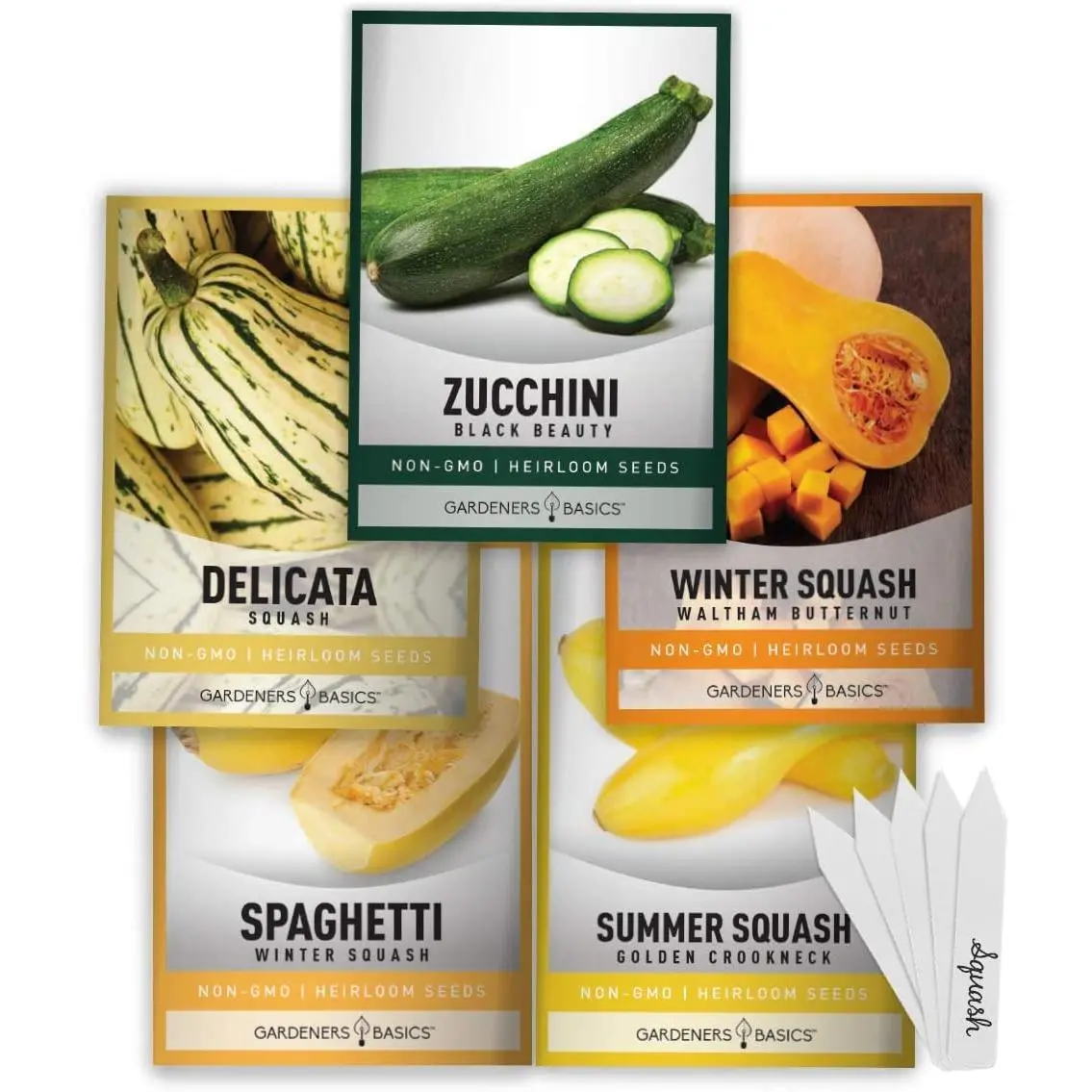 Heirloom Squash Seeds | 5 Variety Pack Heirloom Squash Seeds | 5 Variety Pack