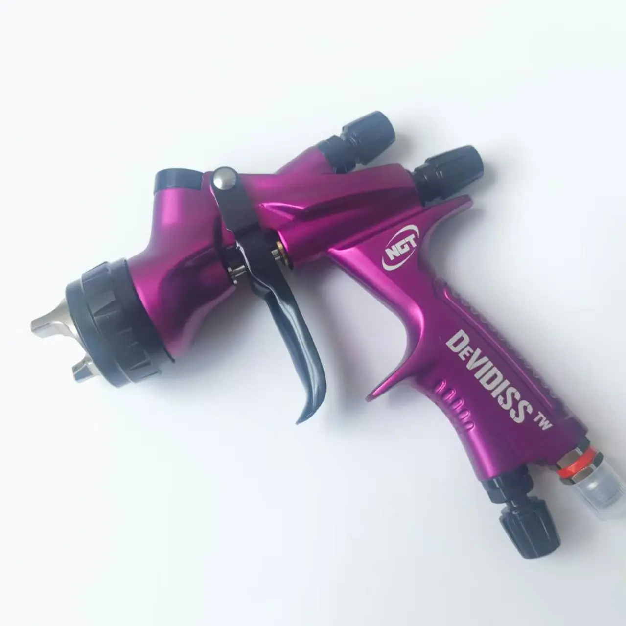 Devidiss Automatic Air Spray Gun, Air Paint Sprayer with 1.3mm Nozzle, 600cc Plastic Cup, Professional Painting Tool, Paint Spraying Tool for Car Body Repair
