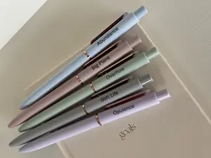 5pcs Affirmation Gel Pen Set - Smooth Touch, Aesthetic Pastel Colors