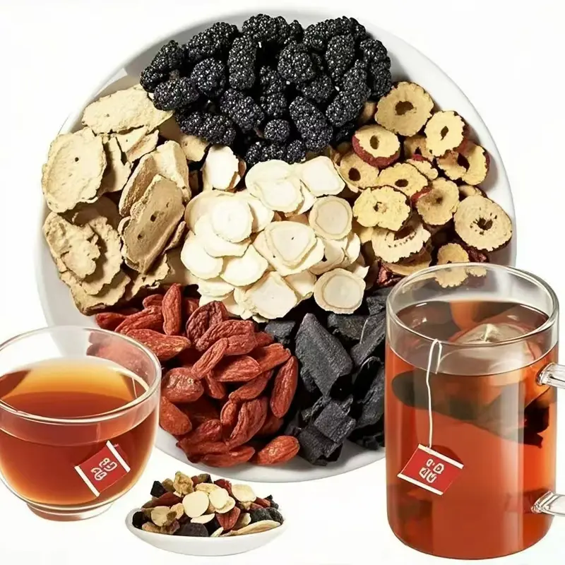 Kidney tea formula Ginseng Five Treasure TeaCombination Scented Tea  Five Treasure Tea RedDate Wolfberry Tea Men's Tea Health TeaMulberry Herbal Formula Health Tea WB