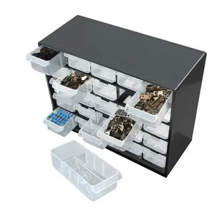 Multi-grid Drawer Parts Box, Wall Mounted Screw Classification Component Box, Electronic Components Storage Tool Box, Tool Organizer