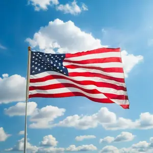2X3 Feet 3X5 Feet American Flag, Outdoor Size 90X150Cm 60X90Cm, Stripes, Durable, Suitable for Outdoor Use, Halloween/Christmas/Thanksgiving Banners, Outdoor Decoration, Yard Decor, Garden Decor