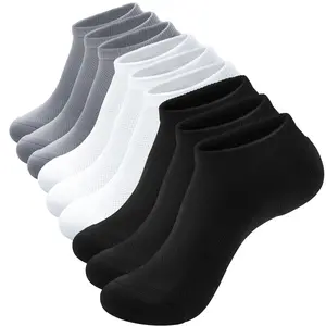 9 Pack Eco-Friendly Bulk Ankle Socks Athletic Socks – Cushioned, Secure Fit for Daily Wear & Workouts