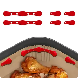 Silicone Clips for Air Fryer, Fixes Wax Paper Liners, Prevents Food Sticking & Burning, Heat Resistant Kitchen Tool