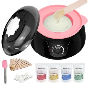 Brazilian and Bikini Waxing Kit,Portable Electric Wax Warmer Kit For Body Hair Removal - Melting Pot Hot Wax Heater with Accessories for Facial, Bikini, Armpit Waxing at Home for All Genders - For Memorial Day