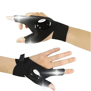 LED Flashlight Gloves Stocking Stuffers for Men Adults Gifts for Dad Birthday Valentines Christmas Fishing Camping Repairing Tools Perfect for Him Boyfriend Husband