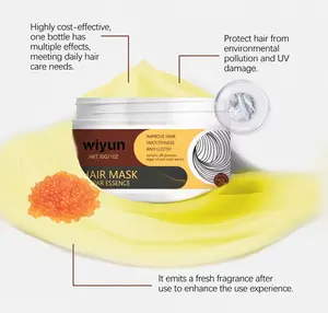 WIYUN Collagen Hair Mask Keratin Treatment – Caviar Essence Deep Repair, Dry Frizzy Damaged Hair, Smooth Nourishing, 30g
