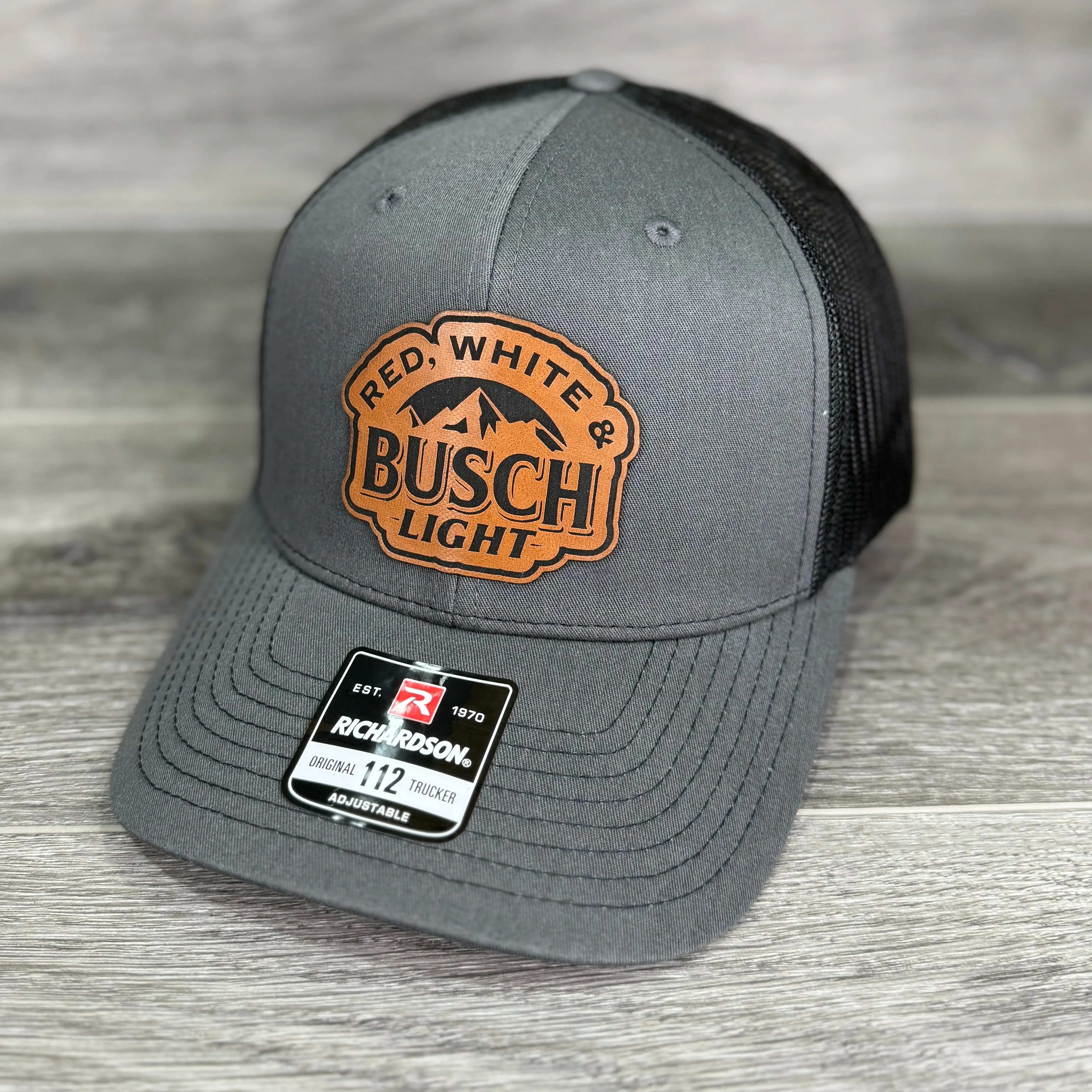 Red, White and Busch Light Patch Hat